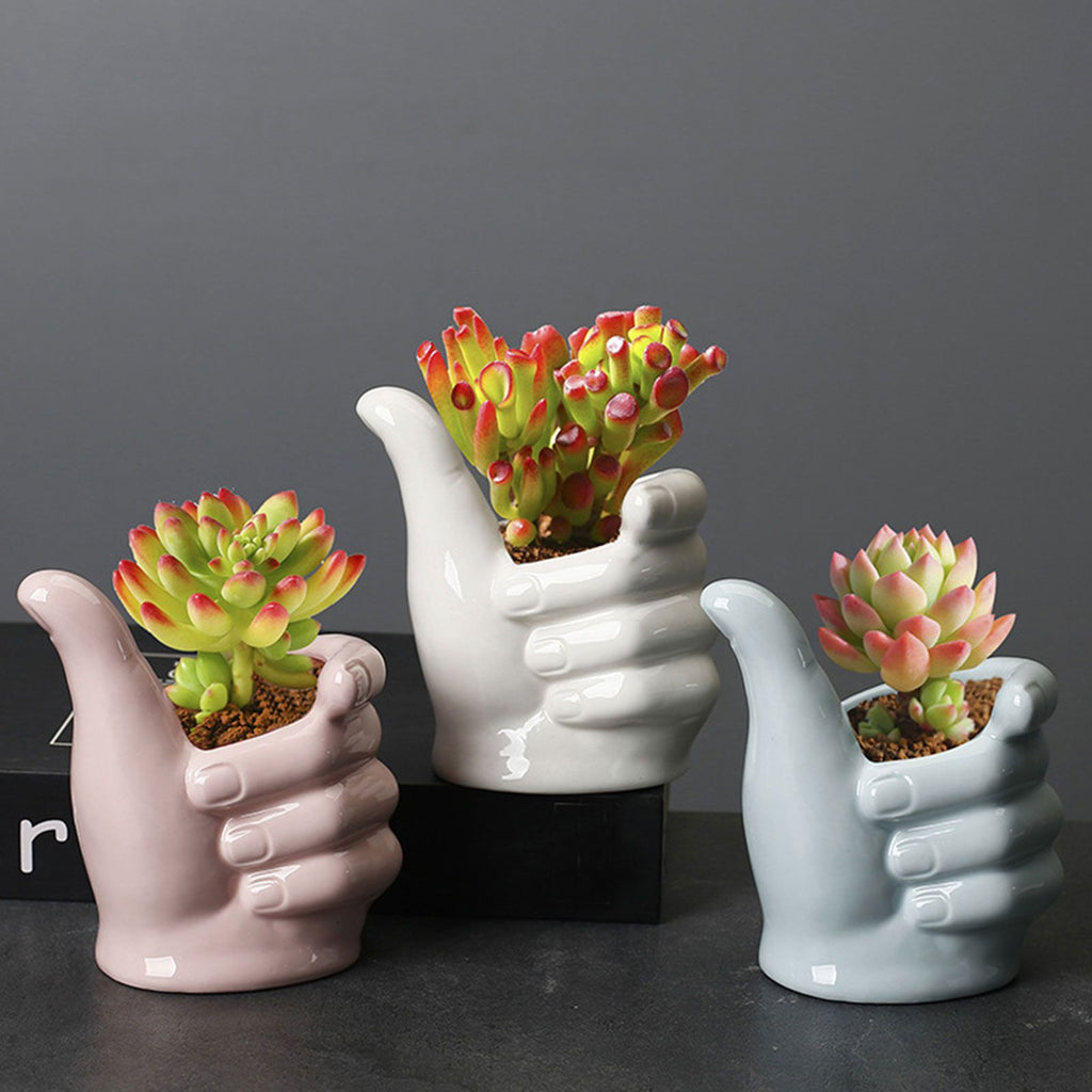 Gardening Succulent Pot Ceramic Indoor Tabletop Plant Pot Home Decoration