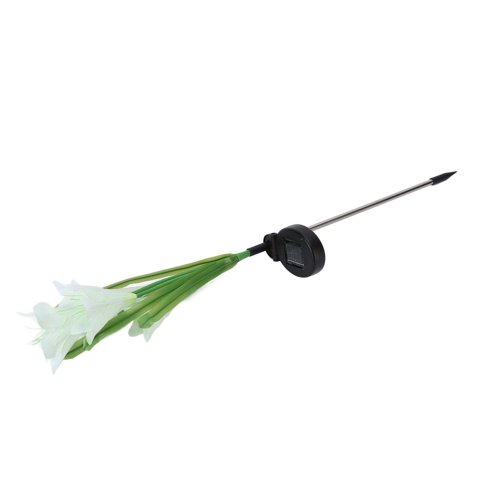 Solar Powered Flower Lights Waterproof Outdoor Solar Garden Stake Lights for Garden Patio BackyardWhite Color