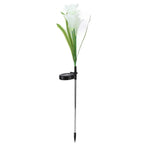 Solar Powered Flower Lights Waterproof Outdoor Solar Garden Stake Lights for Garden Patio BackyardWhite Color