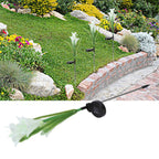 Solar Powered Flower Lights Waterproof Outdoor Solar Garden Stake Lights for Garden Patio BackyardWhite Color