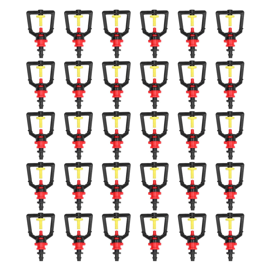 30 Sets Irrigation Sprinkler Water Saving Plastic Nozzle Connector Kit Garden Lawn Accessories