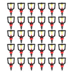 30 Sets Irrigation Sprinkler Water Saving Plastic Nozzle Connector Kit Garden Lawn Accessories