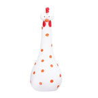 Chicken Statue Long Neck Microlandschaft Hand Crafted Resin Animal Garden Statues for Garden Yard Art DecorationWhite