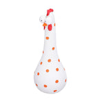 Chicken Statue Long Neck Microlandschaft Hand Crafted Resin Animal Garden Statues for Garden Yard Art DecorationWhite
