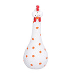 Chicken Statue Long Neck Microlandschaft Hand Crafted Resin Animal Garden Statues for Garden Yard Art DecorationWhite