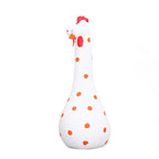 Chicken Statue Long Neck Microlandschaft Hand Crafted Resin Animal Garden Statues for Garden Yard Art DecorationWhite