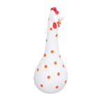 Chicken Statue Long Neck Microlandschaft Hand Crafted Resin Animal Garden Statues for Garden Yard Art DecorationWhite