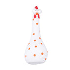 Chicken Statue Long Neck Microlandschaft Hand Crafted Resin Animal Garden Statues for Garden Yard Art DecorationWhite