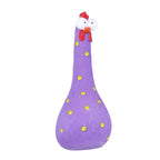 Chicken Statue Long Neck Microlandschaft Hand Crafted Resin Animal Garden Statues for Garden Yard Art DecorationPurple