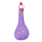 Chicken Statue Long Neck Microlandschaft Hand Crafted Resin Animal Garden Statues for Garden Yard Art DecorationPurple