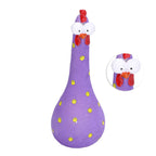 Chicken Statue Long Neck Microlandschaft Hand Crafted Resin Animal Garden Statues for Garden Yard Art DecorationPurple