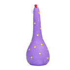 Chicken Statue Long Neck Microlandschaft Hand Crafted Resin Animal Garden Statues for Garden Yard Art DecorationPurple