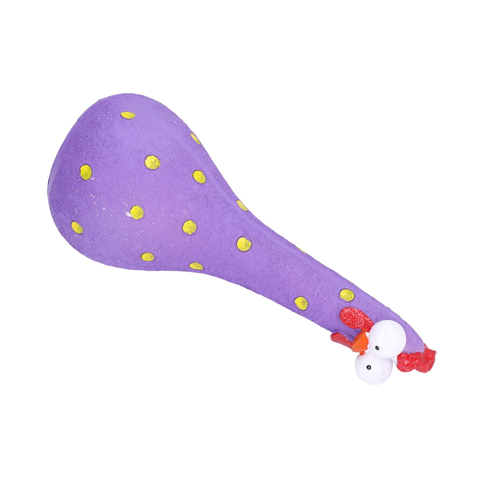 Chicken Statue Long Neck Microlandschaft Hand Crafted Resin Animal Garden Statues for Garden Yard Art DecorationPurple