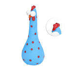 Chicken Statue Long Neck Microlandschaft Hand Crafted Resin Animal Garden Statues for Garden Yard Art DecorationBlue