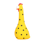 Chicken Statue Long Neck Microlandschaft Hand Crafted Resin Animal Garden Statues for Garden Yard Art DecorationYellow
