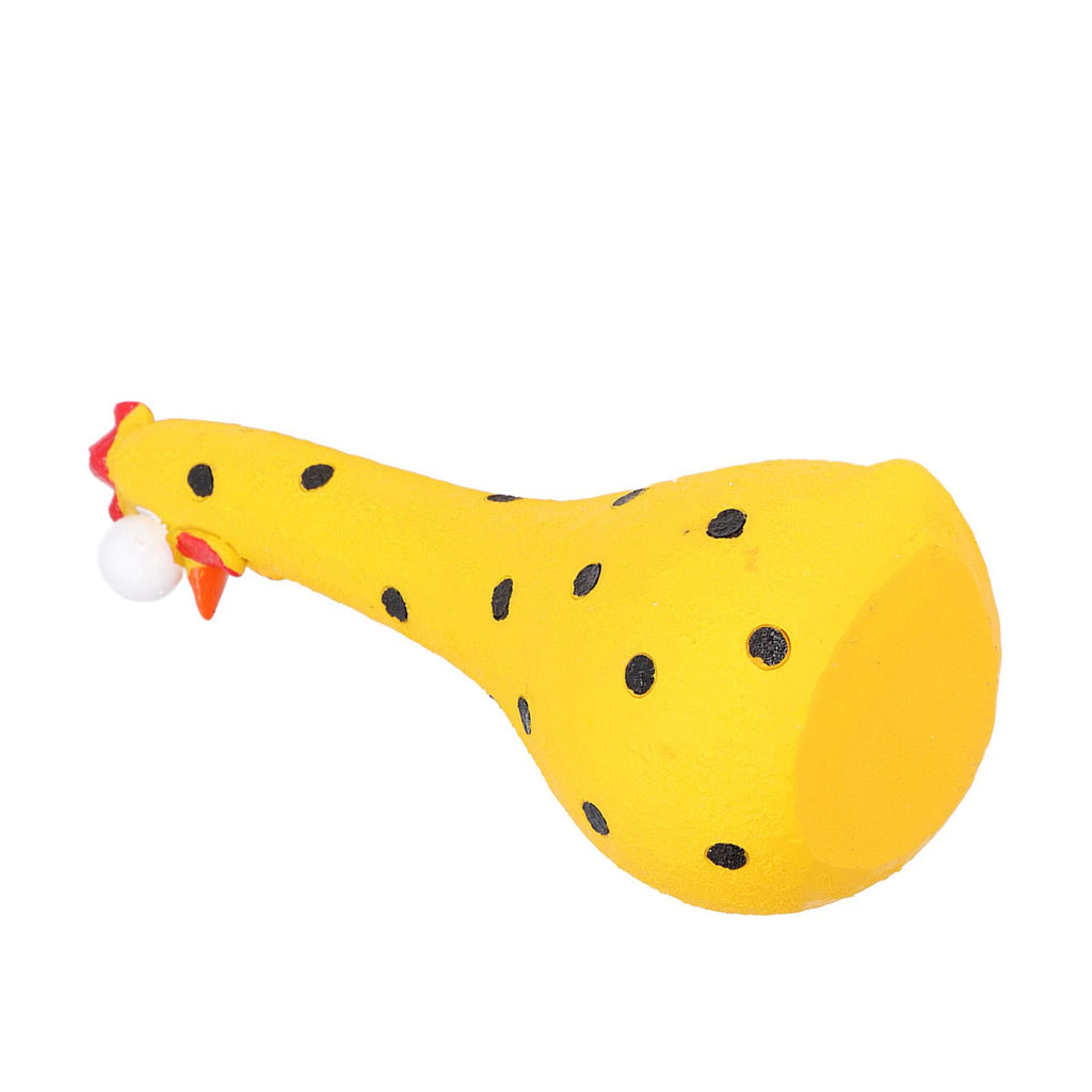 Chicken Statue Long Neck Microlandschaft Hand Crafted Resin Animal Garden Statues for Garden Yard Art DecorationYellow