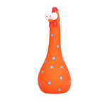 Chicken Statue Long Neck Microlandschaft Hand Crafted Resin Animal Garden Statues for Garden Yard Art DecorationOrange