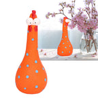 Chicken Statue Long Neck Microlandschaft Hand Crafted Resin Animal Garden Statues for Garden Yard Art DecorationOrange