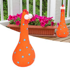 Chicken Statue Long Neck Microlandschaft Hand Crafted Resin Animal Garden Statues for Garden Yard Art DecorationOrange