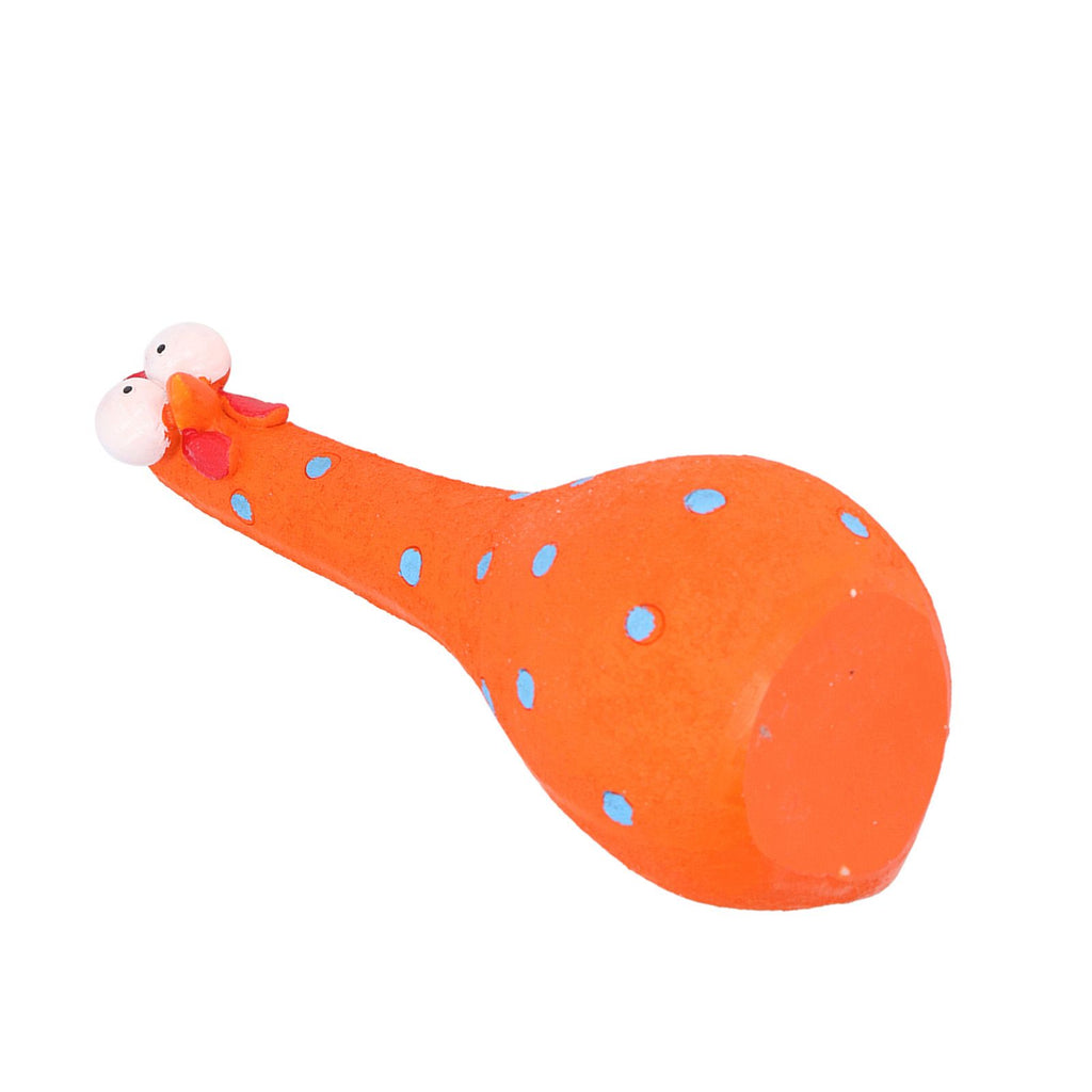 Chicken Statue Long Neck Microlandschaft Hand Crafted Resin Animal Garden Statues for Garden Yard Art DecorationOrange