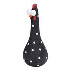 Chicken Statue Long Neck Microlandschaft Hand Crafted Resin Animal Garden Statues for Garden Yard Art DecorationBlack