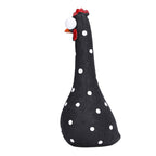 Chicken Statue Long Neck Microlandschaft Hand Crafted Resin Animal Garden Statues for Garden Yard Art DecorationBlack