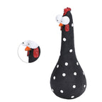Chicken Statue Long Neck Microlandschaft Hand Crafted Resin Animal Garden Statues for Garden Yard Art DecorationBlack