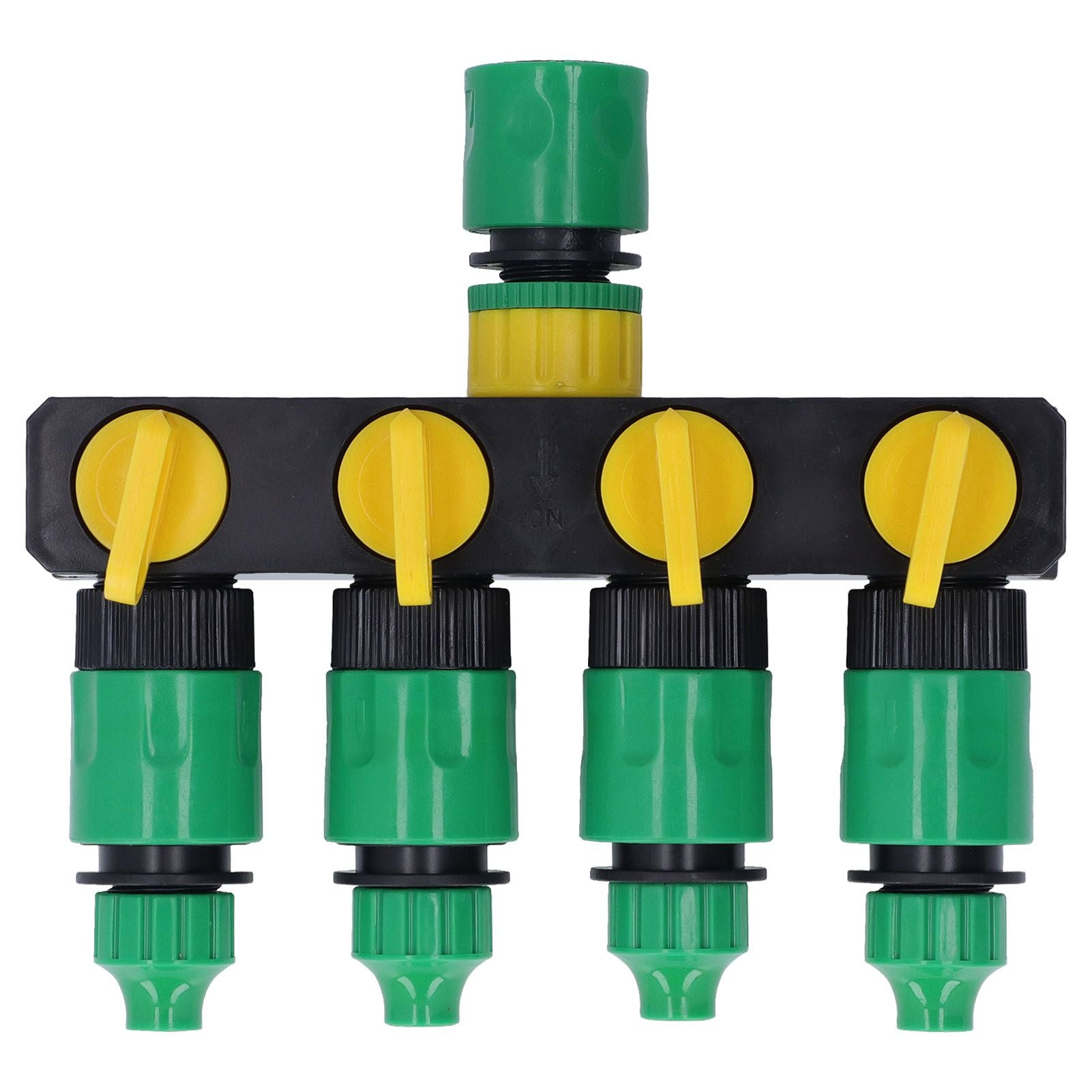 Water Hose Splitter ABS Material 4 Way Stainless Durable Garden Irrigation Faucet Splitter for Patio Farm