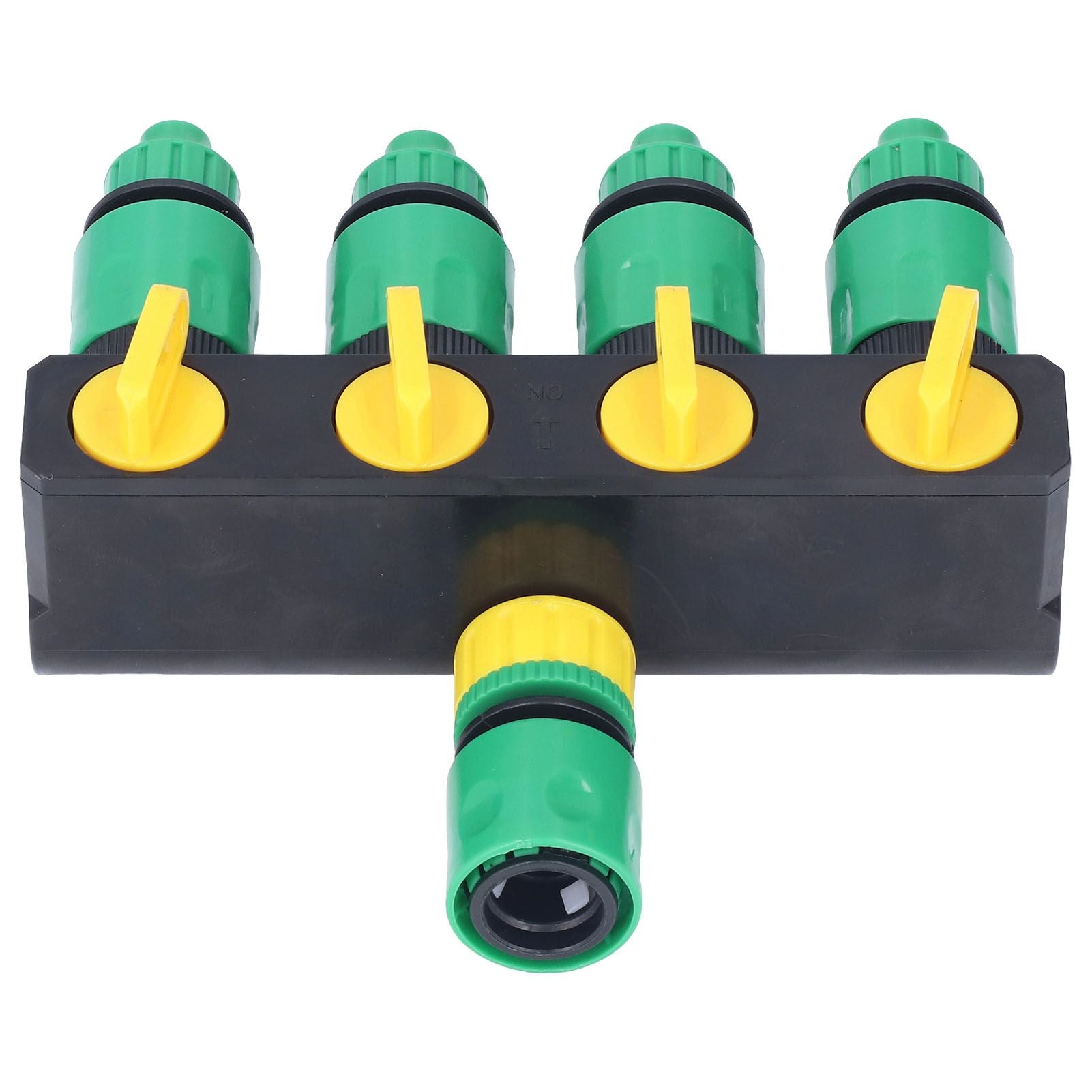 Water Hose Splitter ABS Material 4 Way Stainless Durable Garden Irrigation Faucet Splitter for Patio Farm