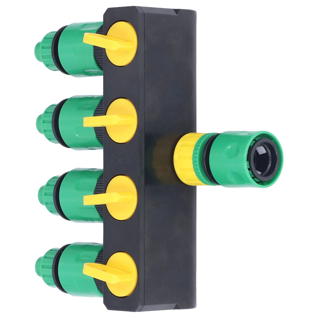 Water Hose Splitter ABS Material 4 Way Stainless Durable Garden Irrigation Faucet Splitter for Patio Farm