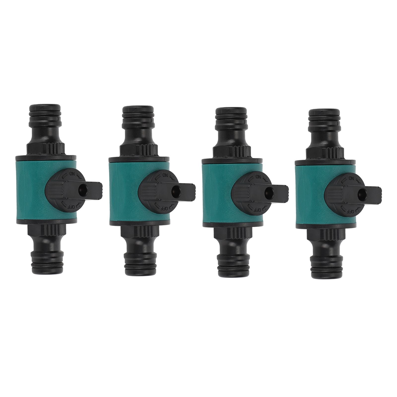4pcs Hose Quick Connector Plastic Leakage Proof Dual Head Garden Hose Adapter for Irrigation System Secondary image