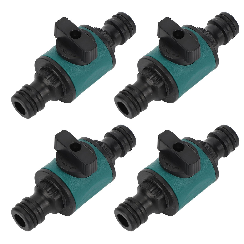 4pcs Hose Quick Connector Plastic Leakage Proof Dual Head Garden Hose Adapter for Irrigation System