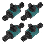 4pcs Hose Quick Connector Plastic Leakage Proof Dual Head Garden Hose Adapter for Irrigation System