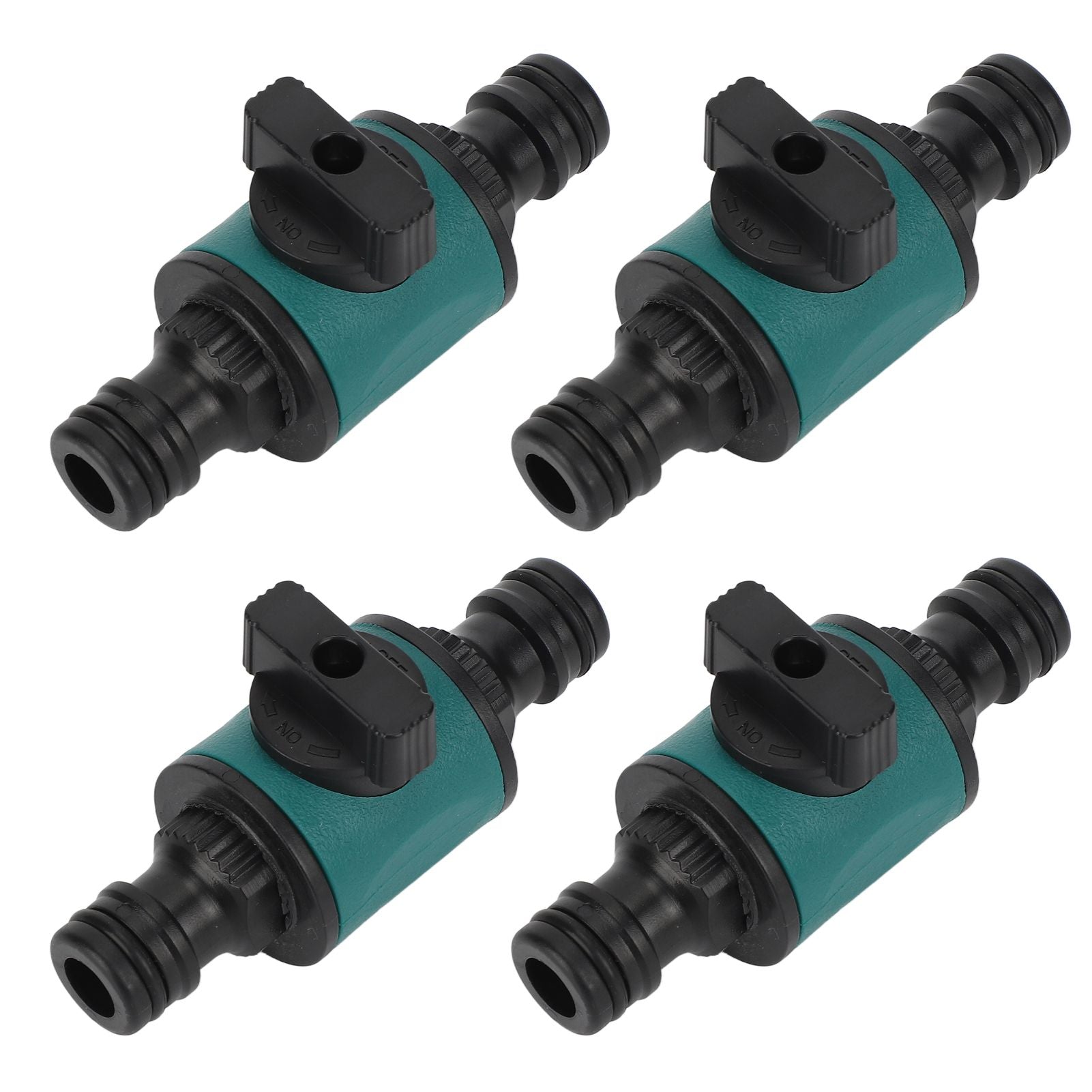4pcs Hose Quick Connector Plastic Leakage Proof Dual Head Garden Hose Adapter for Irrigation System