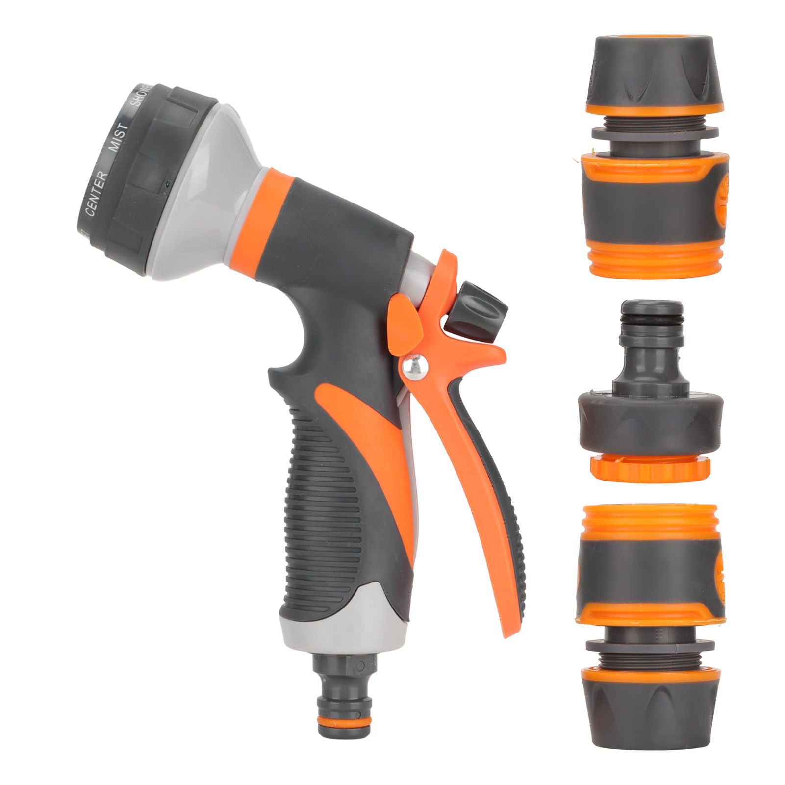 Garden Hose Nozzle Adjustable Ergonomic Tool Free Water Hose Nozzle Sprayer for Outdoor Car Washing Garden Irrigation Main image