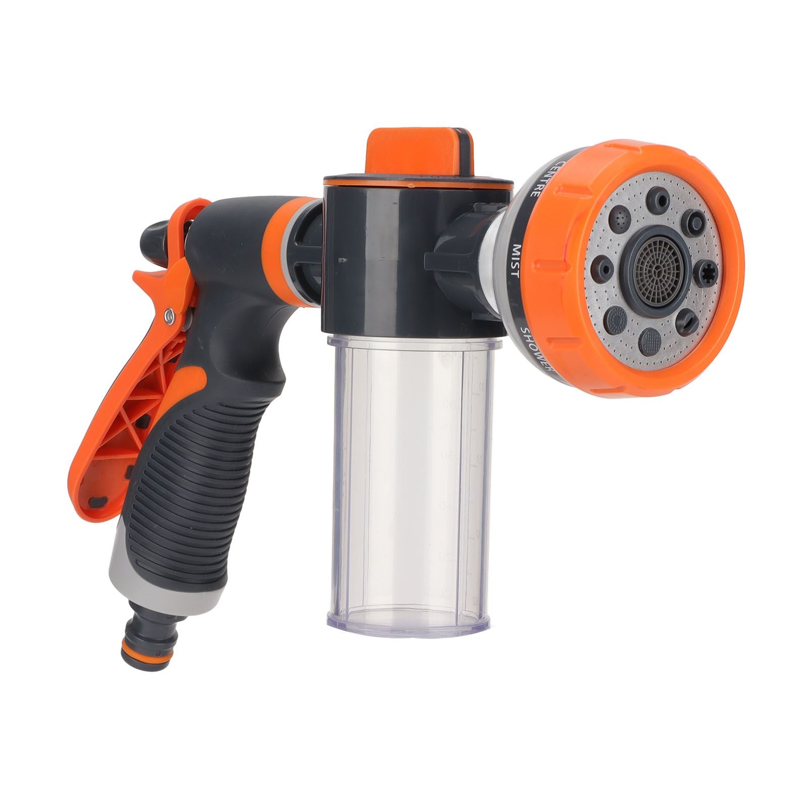 Garden Hose Nozzle 8 Spray Pattern Hose Hand Sprayer for Flowers Watering Car Wash Pet Shower Main image