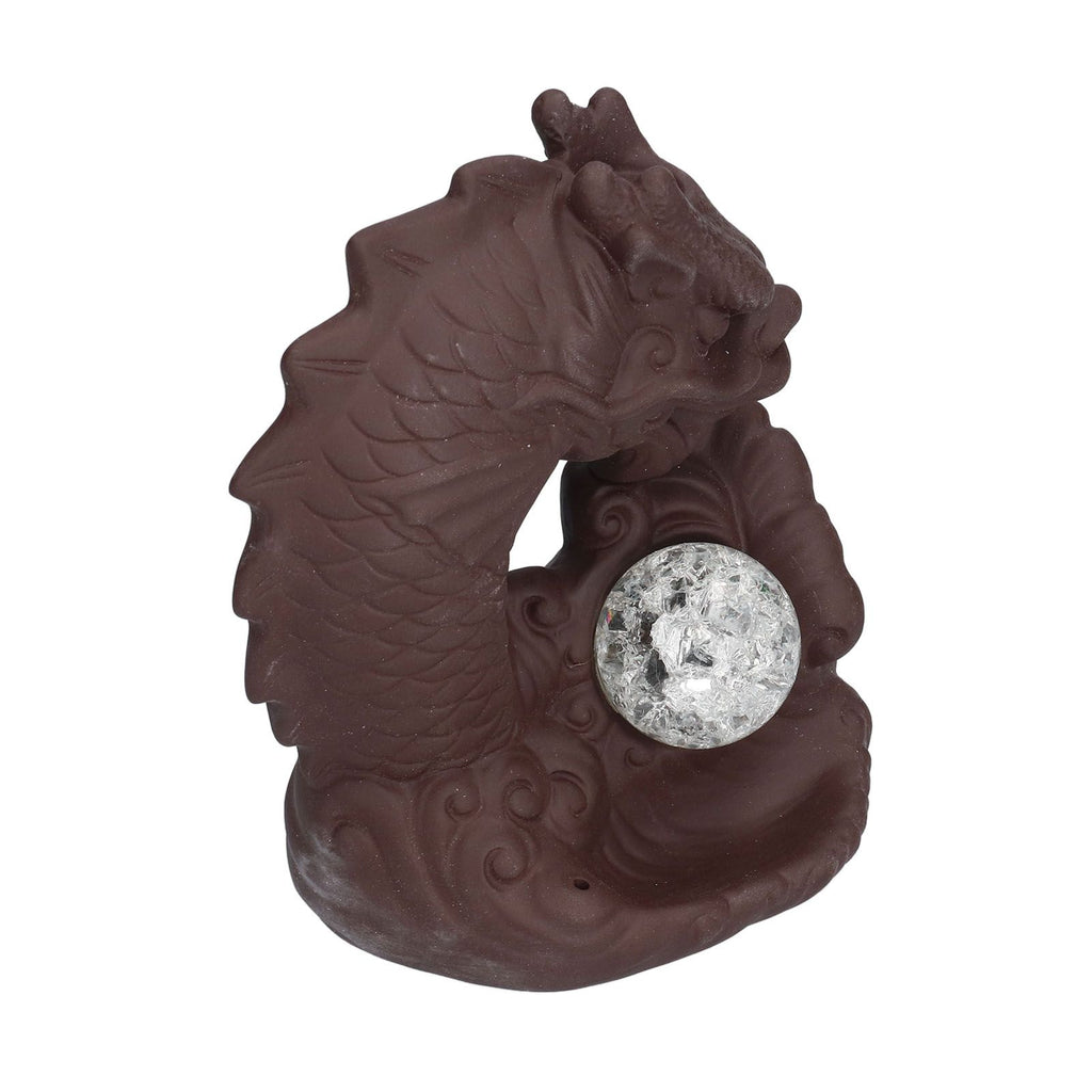 Smoke Waterfall Backflow Incense Burner Ceramic Incense Holder Dragon Aroma Burner Home Decoration Ornament