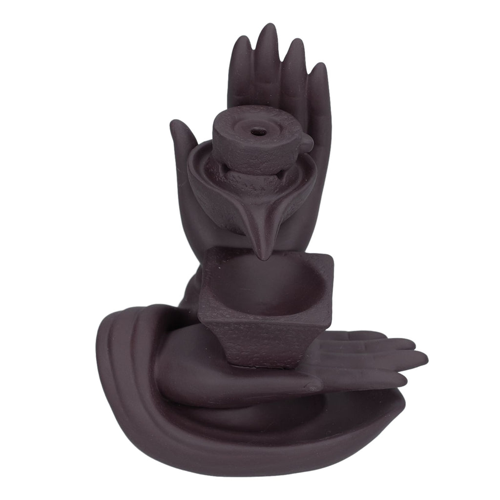 Backflow Incense Burner Smoke Waterfall Ceramic Incense Holder Aroma Burner Home Ornament for Bedroom Decoration