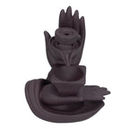 Backflow Incense Burner Smoke Waterfall Ceramic Incense Holder Aroma Burner Home Ornament for Bedroom Decoration