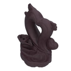 Backflow Incense Burner Smoke Waterfall Aroma Burner Ceramic Incense Holder Ornament for Home Office Decoration
