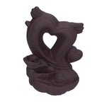 Backflow Incense Burner Smoke Waterfall Aroma Burner Ceramic Incense Holder Ornament for Home Office Decoration