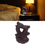 Backflow Incense Burner Smoke Waterfall Aroma Burner Ceramic Incense Holder Ornament for Home Office Decoration
