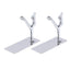2Pcs Metal Book Ends Unique Men Design Simple Fashionable Decorative Bookends for Home Office Bar Restaurant