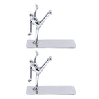 2Pcs Metal Book Ends Unique Men Design Simple Fashionable Decorative Bookends for Home Office Bar Restaurant