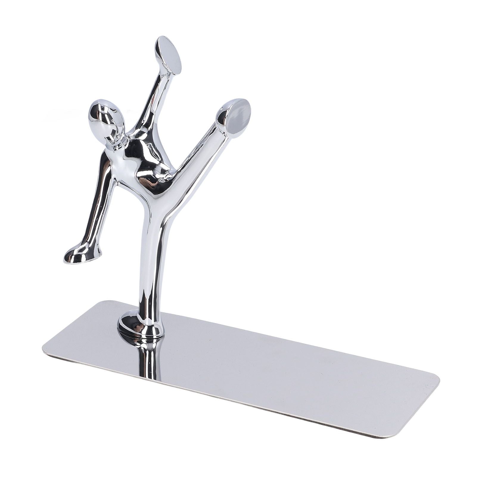 2Pcs Metal Book Ends Unique Men Design Simple Fashionable Decorative Bookends for Home Office Bar Restaurant