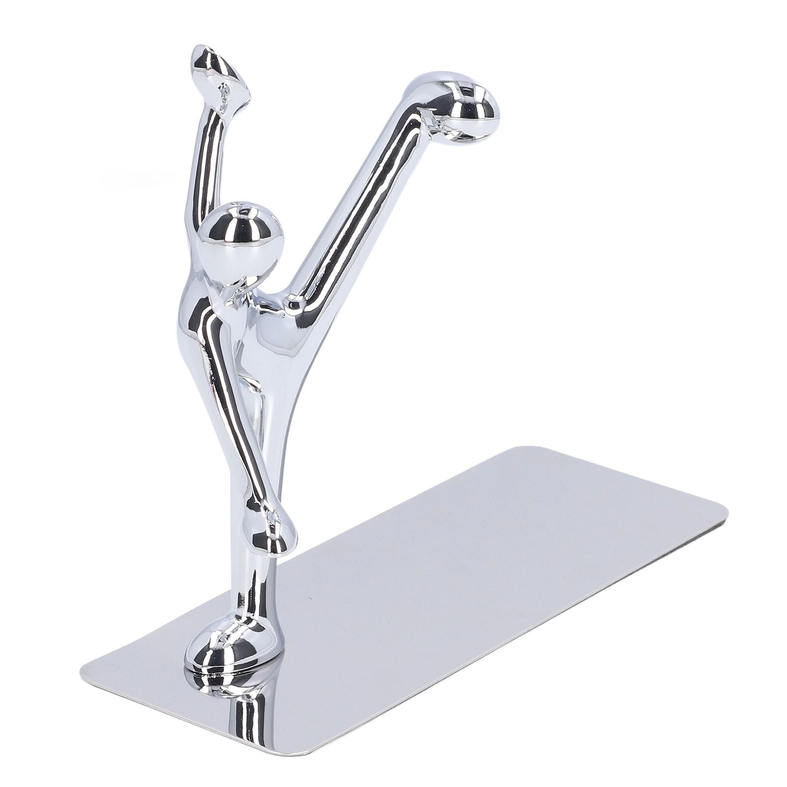 2Pcs Metal Book Ends Unique Men Design Simple Fashionable Decorative Bookends for Home Office Bar Restaurant