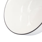 4PCS 6in Soup Bowl White Ceramic Noodle Bowl Eco Friendly Rice Bowl for Kitchen Restaurant