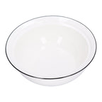 9in Soup Bowl with Lid Large Capacity 1500ml Stew Bowl Harmless White Ceramic Kitchen Bowl