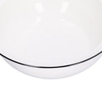 9in Soup Bowl with Lid Large Capacity 1500ml Stew Bowl Harmless White Ceramic Kitchen Bowl