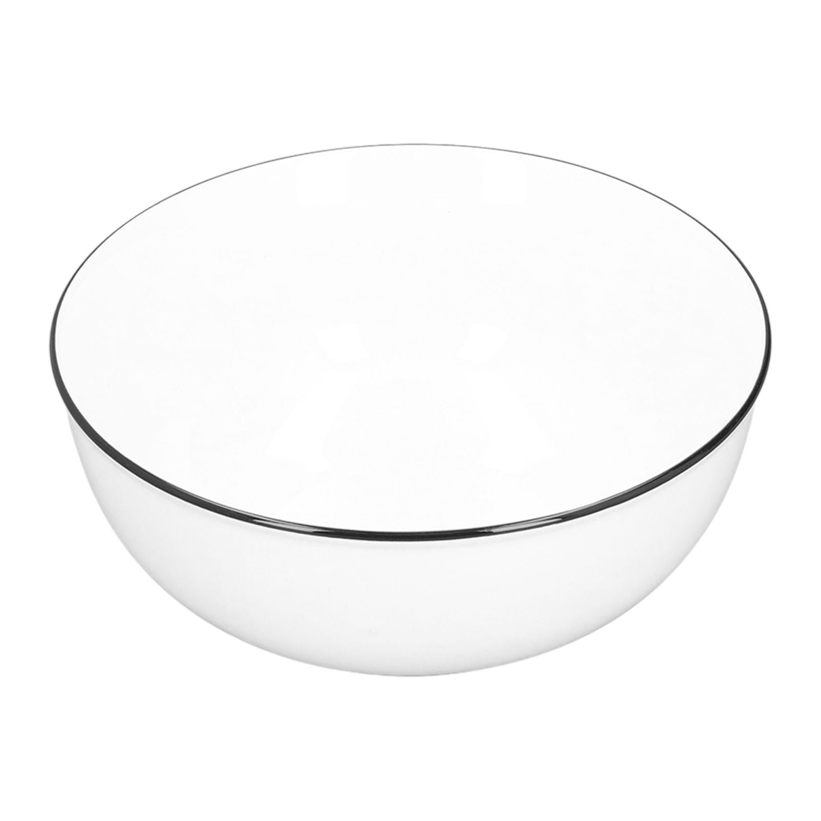 Durable Black Line Ceramic Tableware Bowls for Salads Soups Stews Desserts Noodles8 Inches Main image